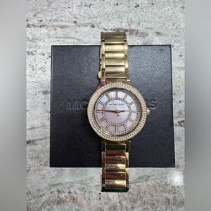 Michael Kors Gold Crystal-Embellished Watch